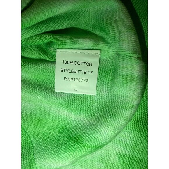 NWT* Olivaceous Green Tie-Dye Tank Top Women's Size Large 90s Y2K Festival Vibes - Picture 10 of 11